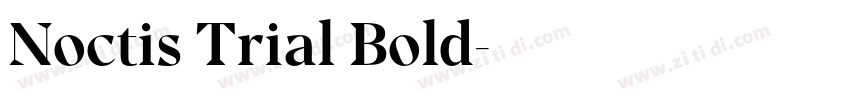 Noctis Trial Bold字体转换